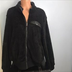 Rails Austin Fluffy Soft Fleece Bomber Teddy Full Zip Jacket SZ L NWT